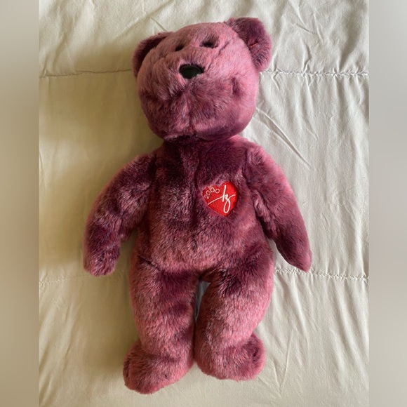 Purple Beanie Baby Buddies Collection Bear Plush - Picture 2 of 5
